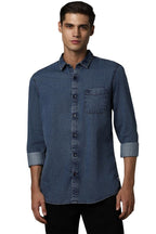 Allen Solly Men Solid Casual Cotton Full Sleeve Shirt