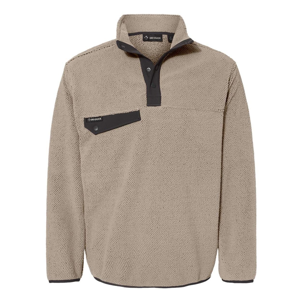 Mens Brooks Sherpa Fleece Pullover - cHARcOAL - S(D0102H7861P)