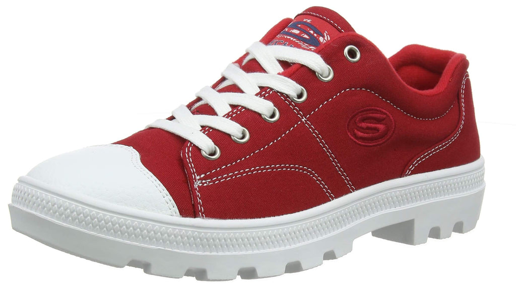 Skechers womens Roadies-true Roots Sneaker, Red, 6.5 US