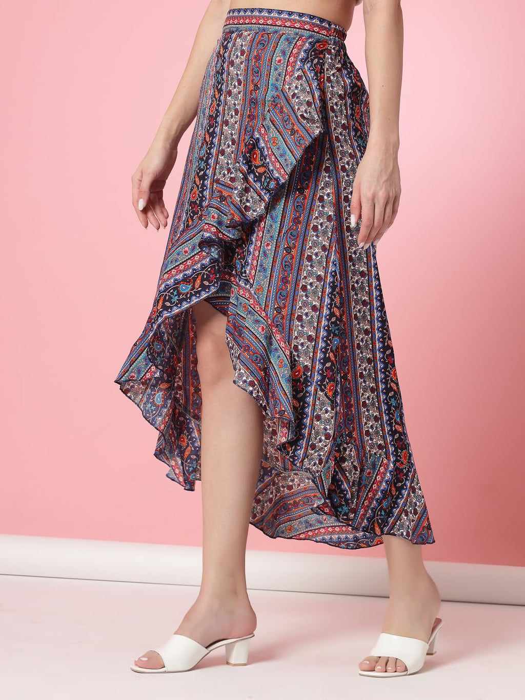 OOMPH! Long Skirts for Women Multicolor - msk050