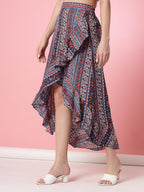 OOMPH! Long Skirts for Women Multicolor - msk050