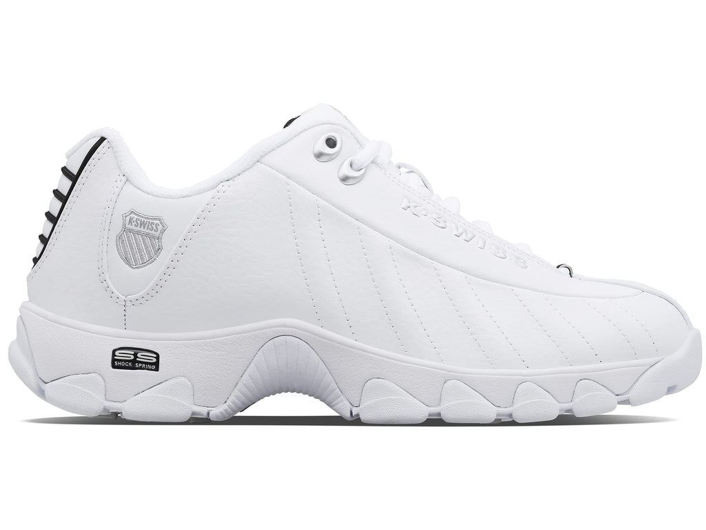 K-Swiss Men's ST329 CMF Sneaker, White/Black/Silver, 12 XW