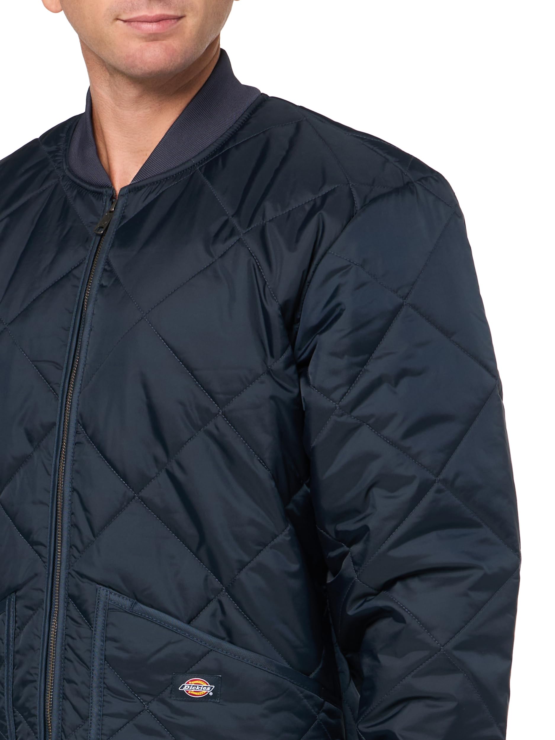 Dickies Men's Diamond Quilted Jacket, DARK NAVY