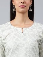 ANNI DESIGNER Women s Kurta with Palazzo and Dupatta, grey, S