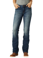 Wrangler Women's Willow Mid Rise Performance Waist Boot Cut Ultimate Riding Jean, Rebecca, 5-36