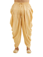 Manyavar MenS Patiala Salwar, Blended Viscose Solid/Plain Patiala Fawn (L)