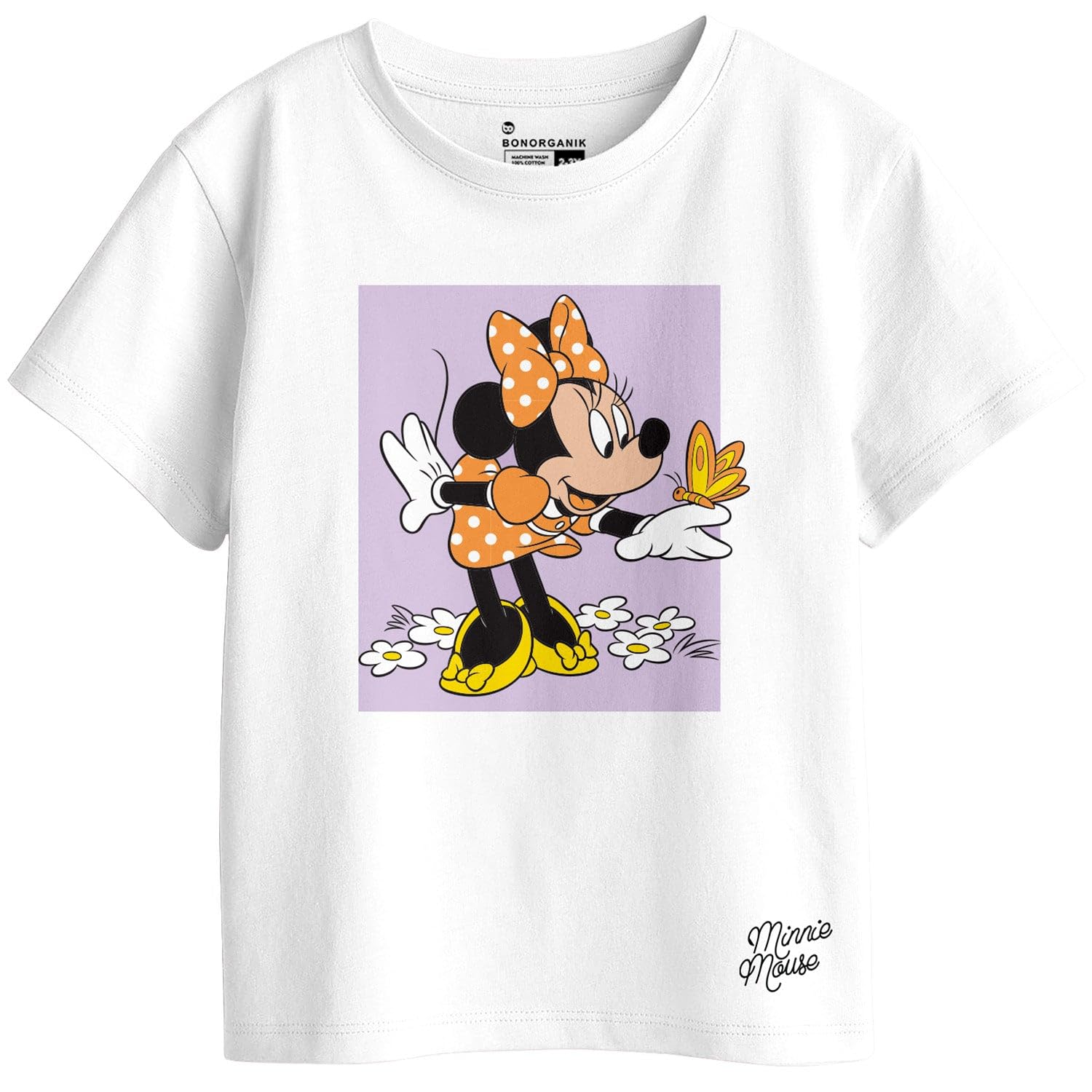 Bon Organik Girls Regular Fit T-Shirt (BON11431_Multi