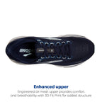 Brooks Women's Ghost 15 Neutral Running Shoe - Peacoat/Pearl/Salt Air - 5 Wide