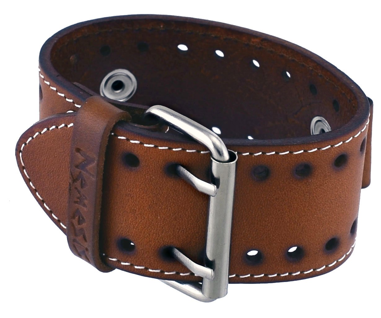 Nemesis STH-B 22 Lug Width Brown Wide Leather Cuff Wrist Watch Band