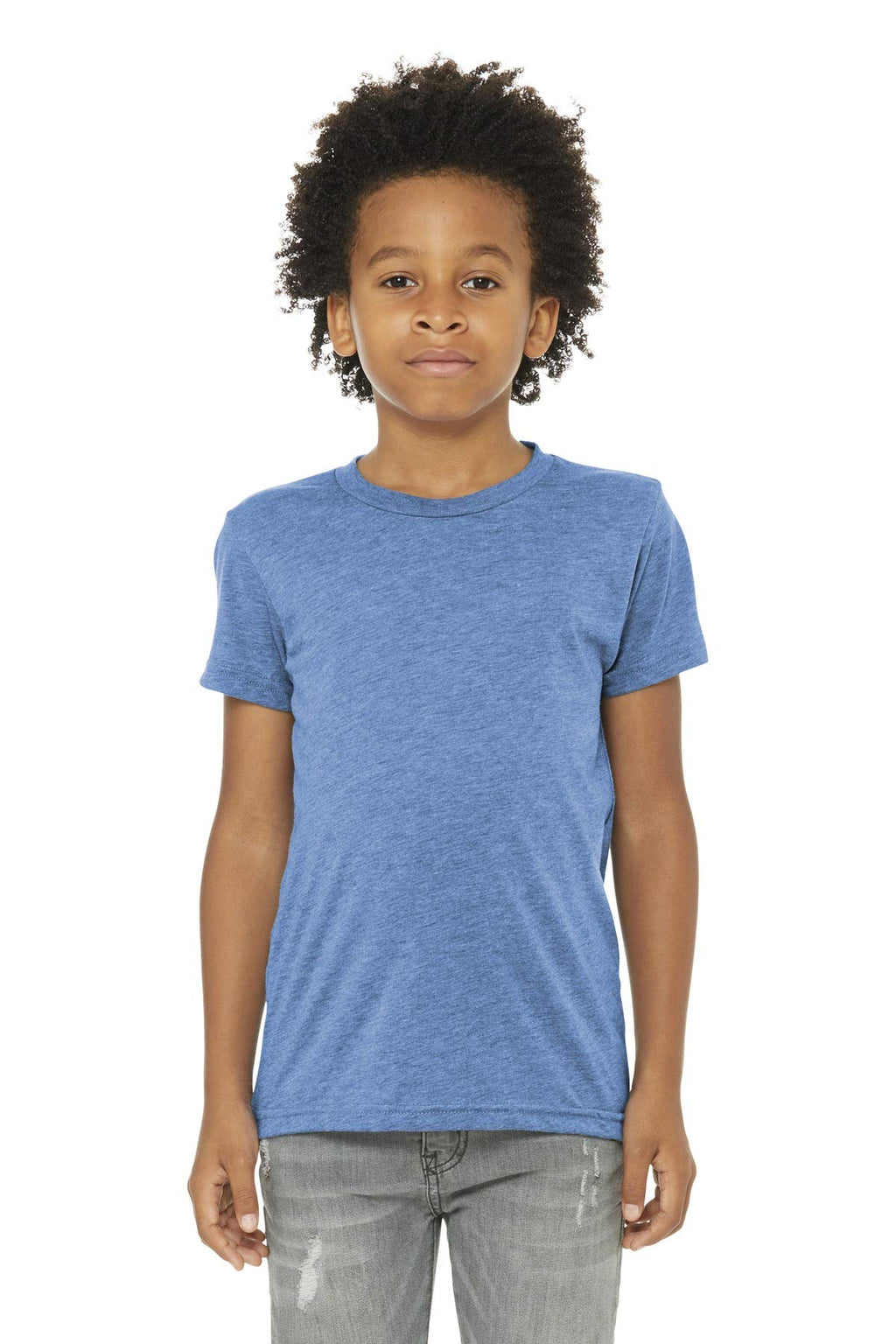 Youth Triblend Short-Sleeve T-Shirt - BLUE TRIBLEND - M(D0102H7W6Y2)