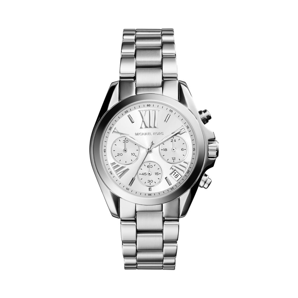Michael Kors Bradshaw Chronograph Silver-Tone Stainless Steel Women's Watch (Model: MK5739)