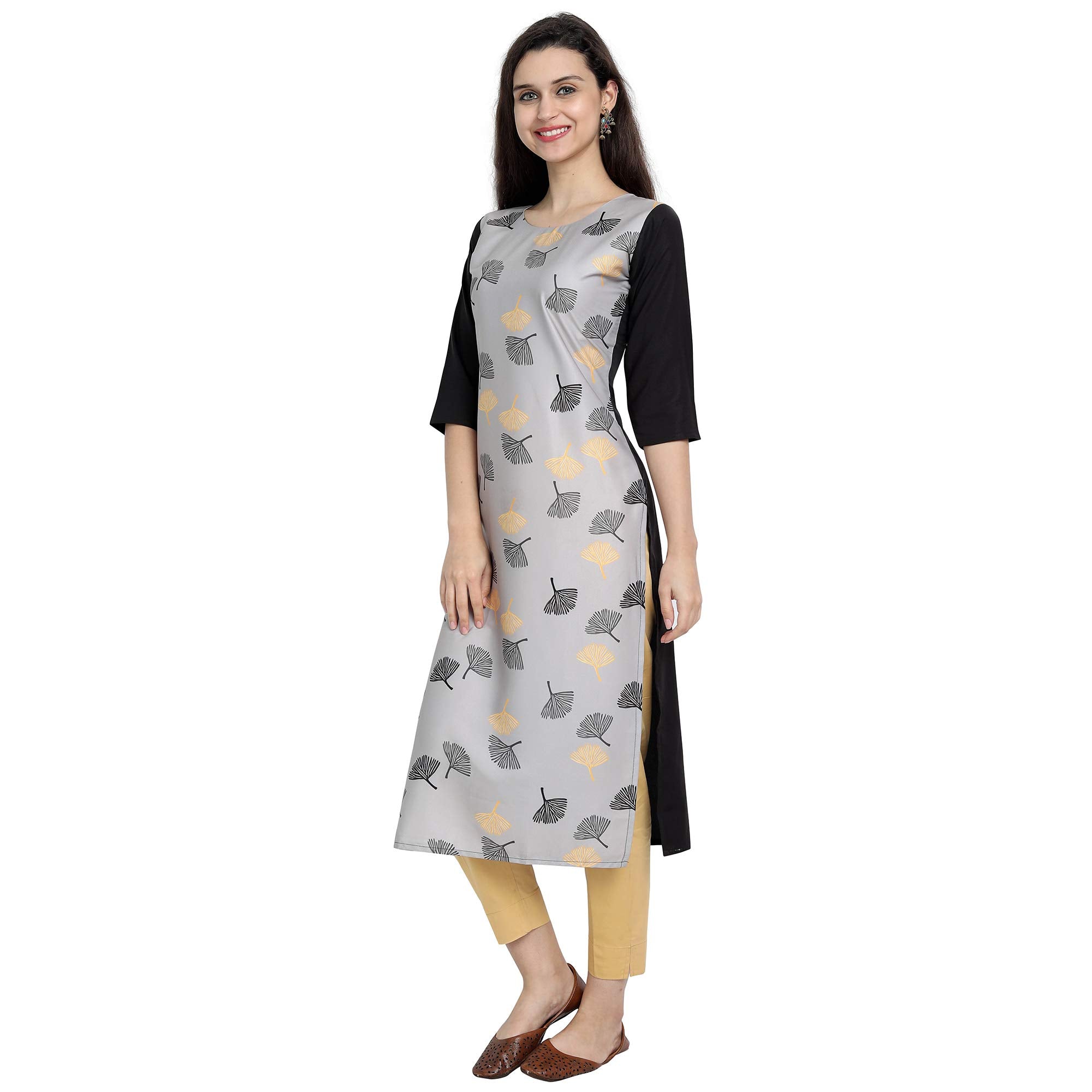 1 Stop Fashion Women'S Crepe Regular Kurta