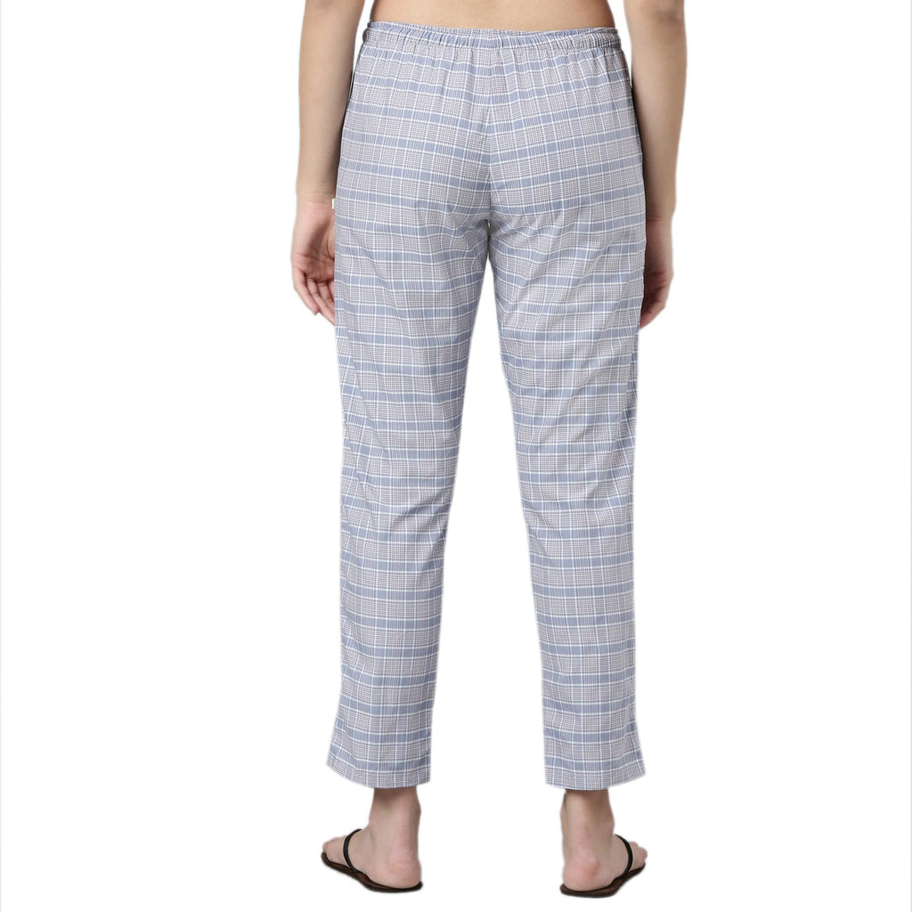 Enamor E4A5 Mid-Rise Straight Leg Pant for Women with Side Pockets
