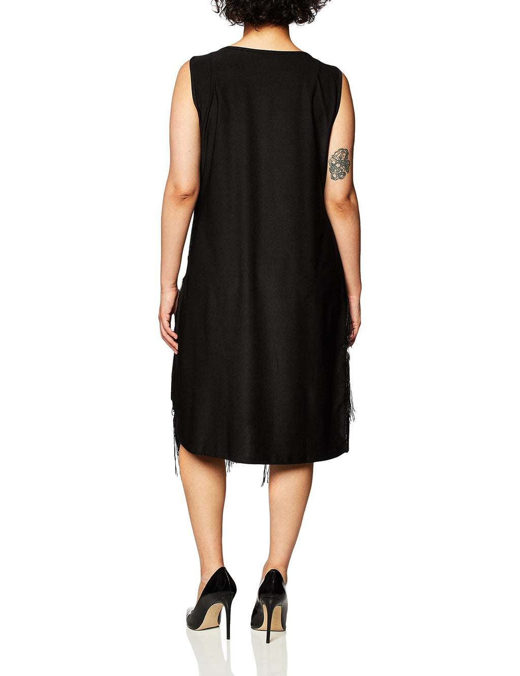 Forum Novelties Women's Midnight Dazzle Flapper Costume Dress, Black, Medium/Large