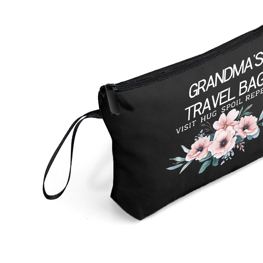 SEAMOON Grandma Gifts, Gifts for Grandma, Inspirational Gifts for Women, Black Grandma Travel Makeup Bag, Gifts for Grandma Birt