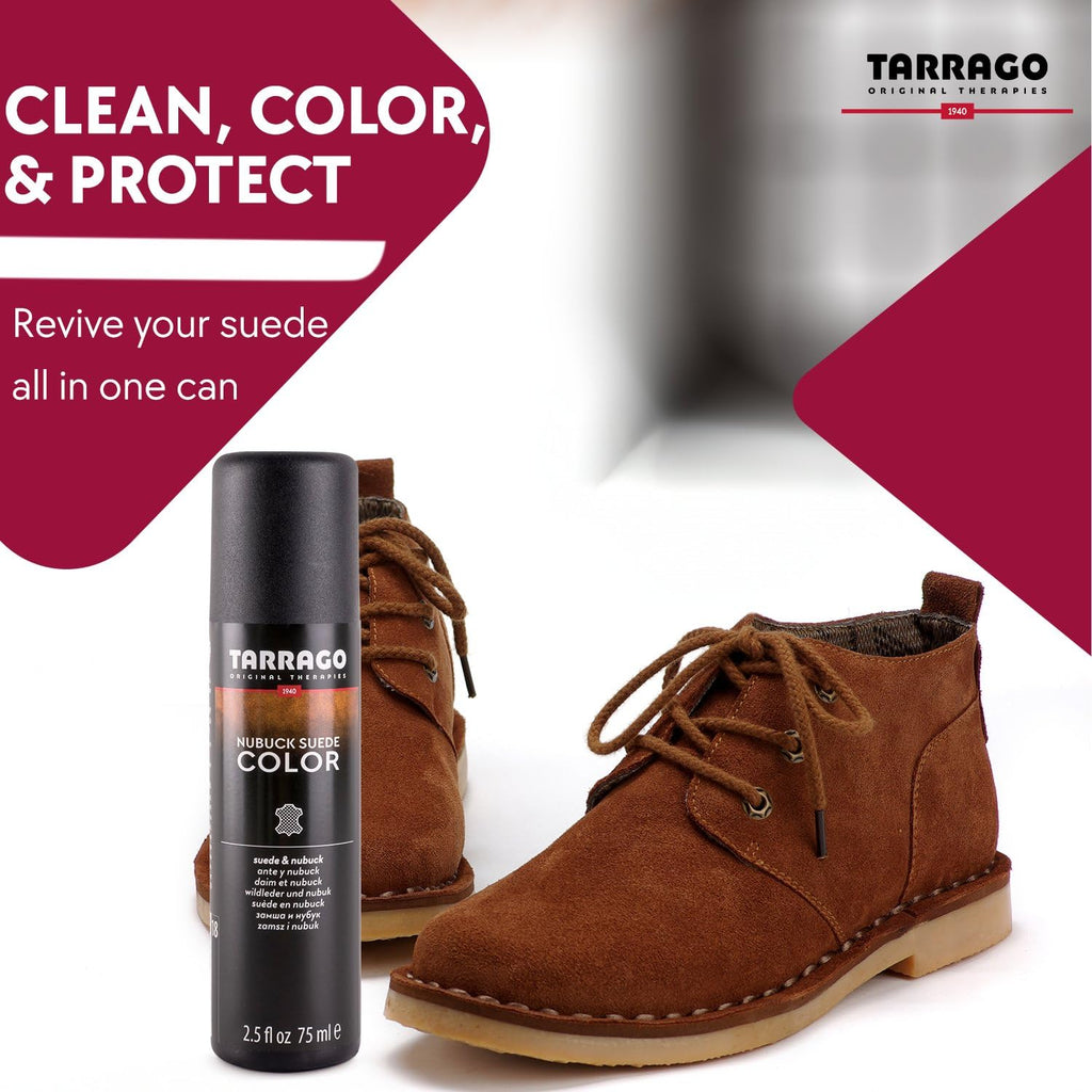 Tarrago Nubuck Suede Colour Renovator - Renews Color of Suede & Nubuck Footwear - Contains Synthetic Polymer and Vegetal Oil - S