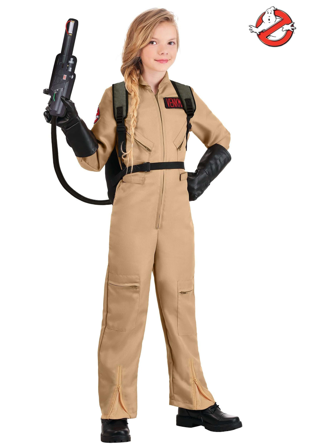 Fun Costumes Kid's Ghostbusters Costume with Proton Pack Accessory, Ghostbusters Jumpsuit, Officially Licensed Outfit for Hallow