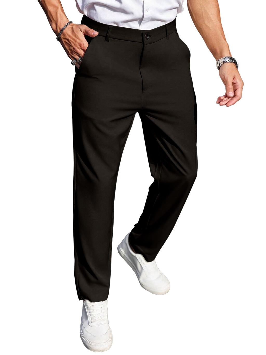 Noble Monk Formal Pants For Men | Stylish Regular Fit MenS Wear Trousers For Office Or Party | Solid Formal Regular Fit Trouser