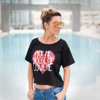 Greys Anatomy Pick Me Women's Black Crop Top - Small