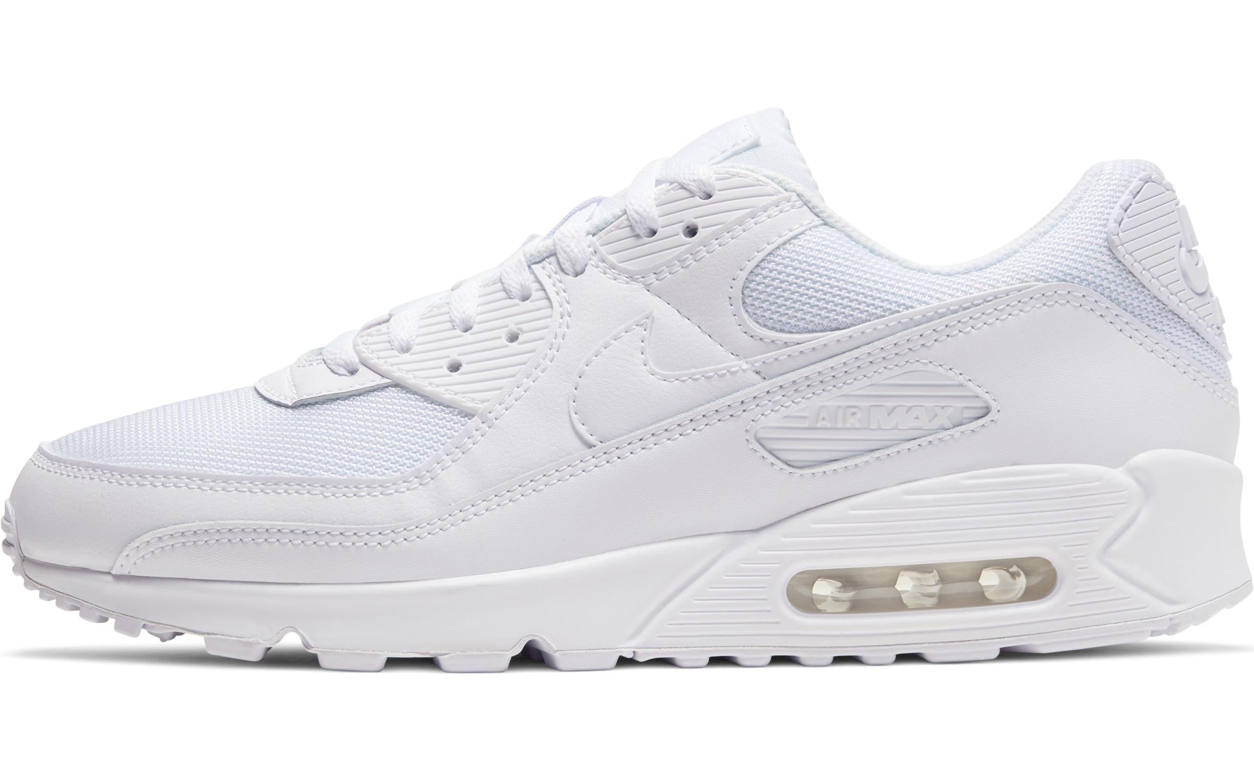 Nike Running Shoes Air Max 90 Recraft Triple White Men Track & Field Shoes