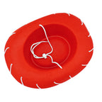 4E's Novelty Child Red Cowgirl Hat for Toddlers & Kids 3-6, for Halloween Jessie Inspired Costume, Felt Cowboy Hat Child Size fo