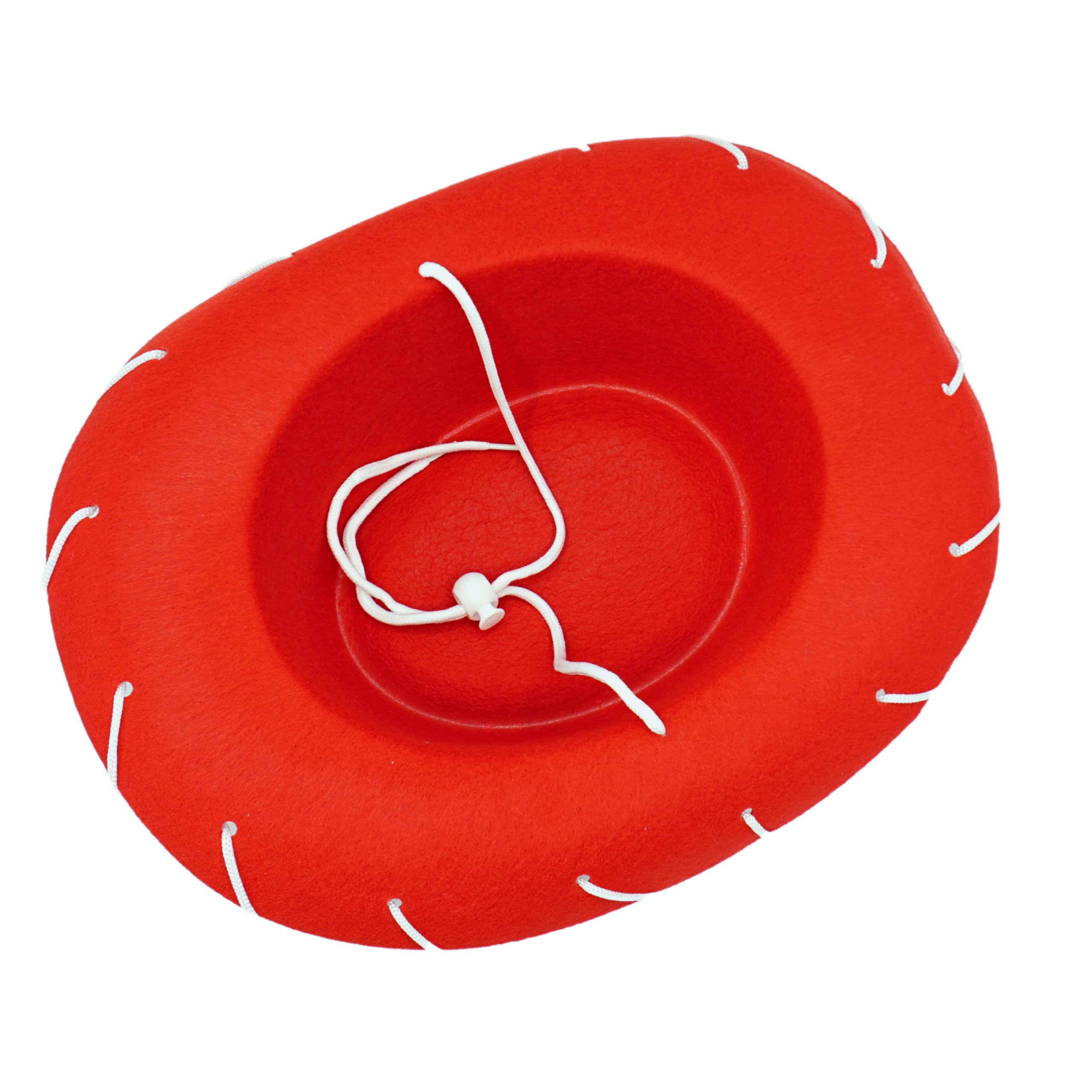 4E's Novelty Child Red Cowgirl Hat for Toddlers & Kids 3-6, for Halloween Jessie Inspired Costume, Felt Cowboy Hat Child Size fo