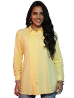 Libas WomenS Viscose Rayon Solid Straight Kurti (58190_Yellow