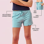 Enamor Womens Boxer Shorts (E062_Marine Blue