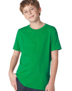 Youth Boys cotton crew - KELLY gREEN - XS(D0102H7NP48)