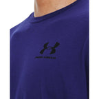 Under Armour Men's Sportstyle Left Chest Short-Sleeve T-Shirt, (468) Sonar Blue/Black/Black, X-Small