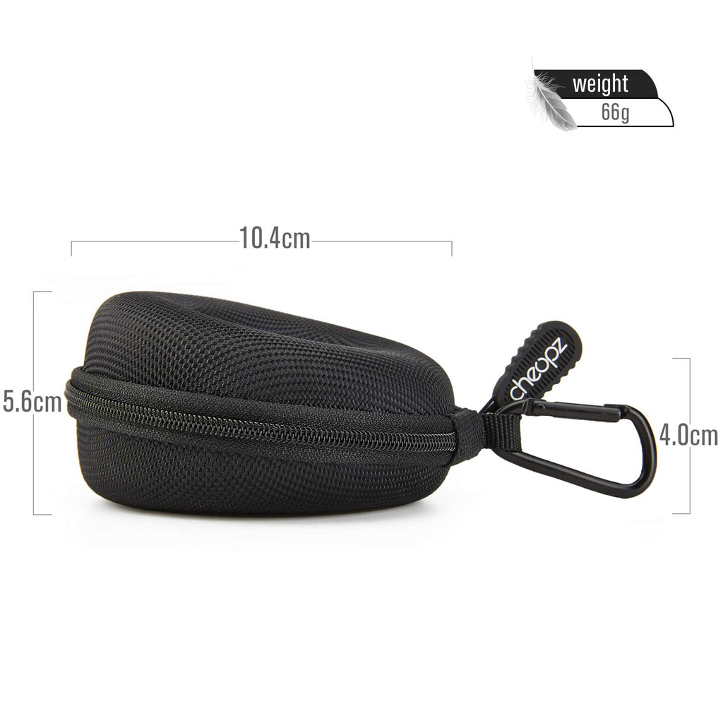 Cheopz Travel Watch Case Single Storage Box for Wristwatches & Smart Watches up to 50mm, Black