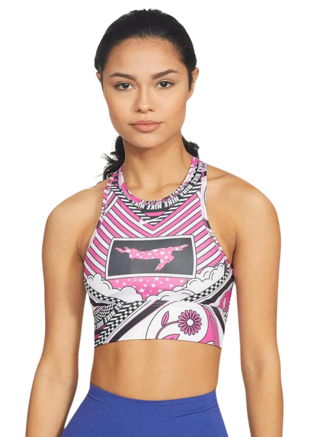 Nike Polyester Wire Free Fitness/Workout Sports Women Running Sports Bras