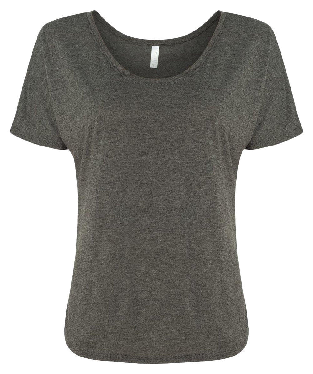 Ladies Slouchy T-Shirt - WHITE MARBLE - S(D0102H7W5c6)