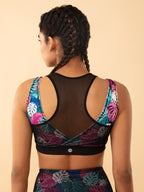 Nykd By Nykaa Everyday Stylish Sports/Workout Bra For Women With Medium Support Removable Padding Wireless/Wirefree - Nyk119 (Bl