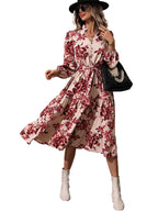 Kotty WomenS Fit And Flare Multicolor Printed Dress