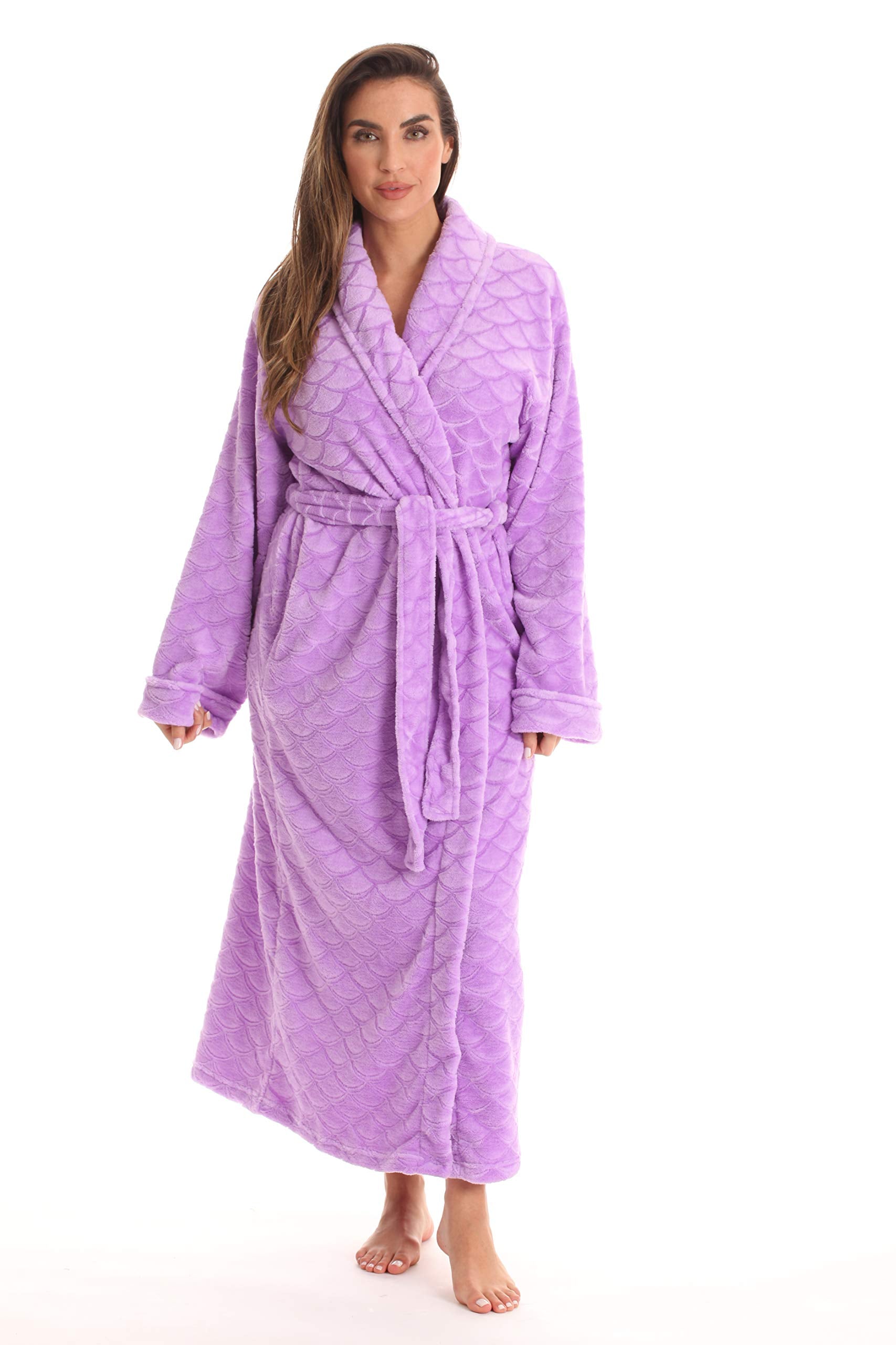 Just Love Kimono Robe Long Bath Robes for Women 6813-LIL-L