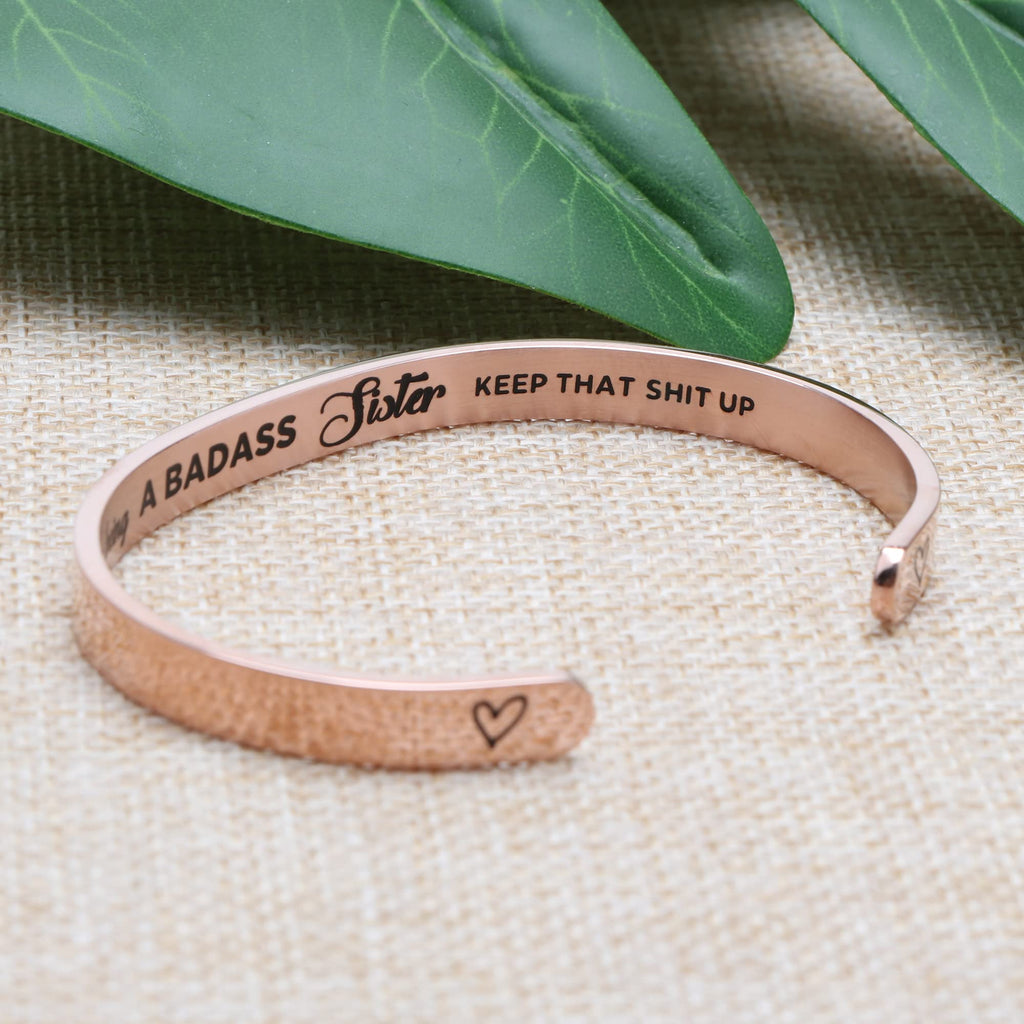 JoycuFF Gifts for Sister Friendship Jewelry Women Birthday Christmas Graduation Gifts for Sister Classmate Thanks for Being A Si