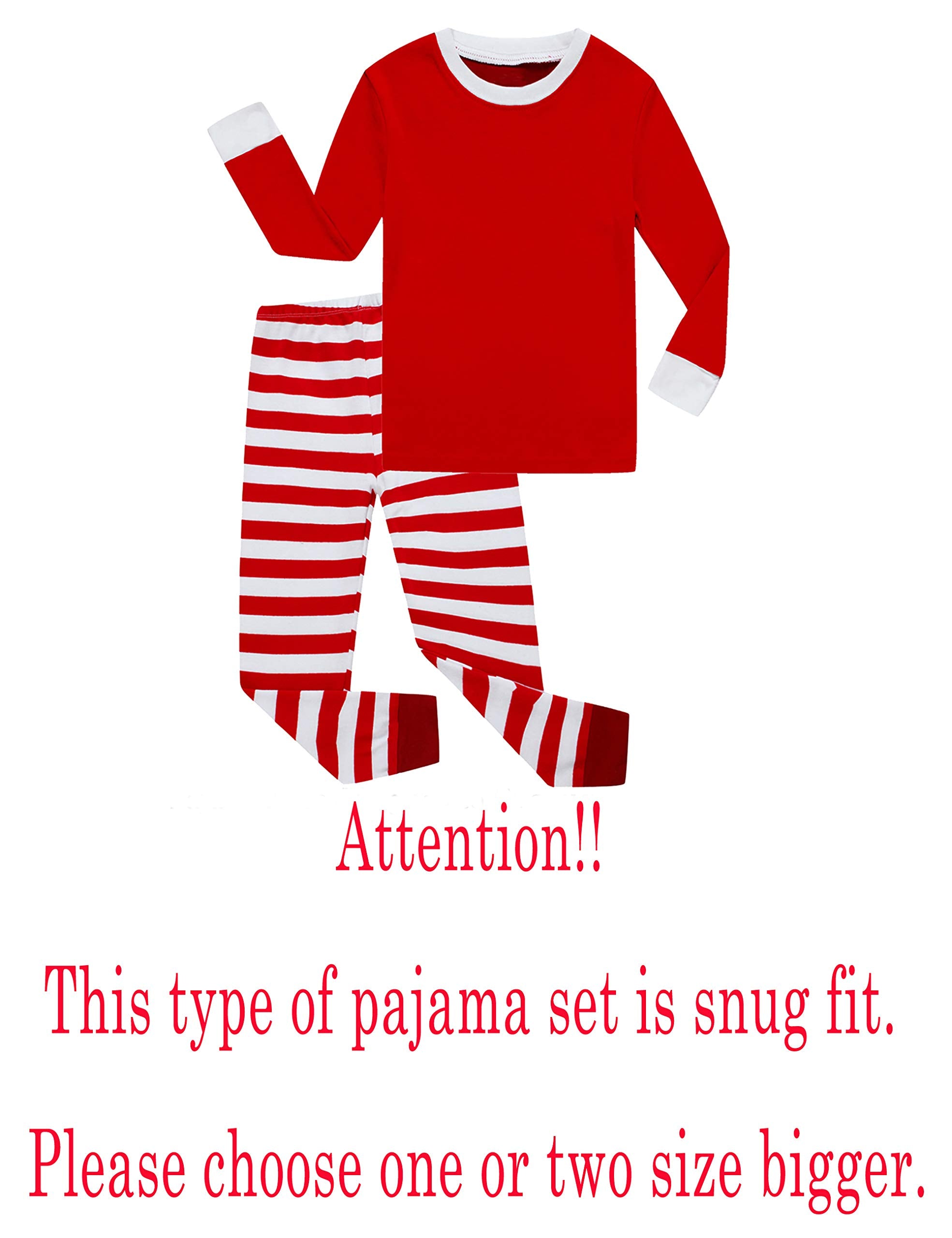 Family Feeling Little Girls Boys Matching Christmas Pajamas Sets 100% Cotton Sleepwears Toddler Kids Pjs