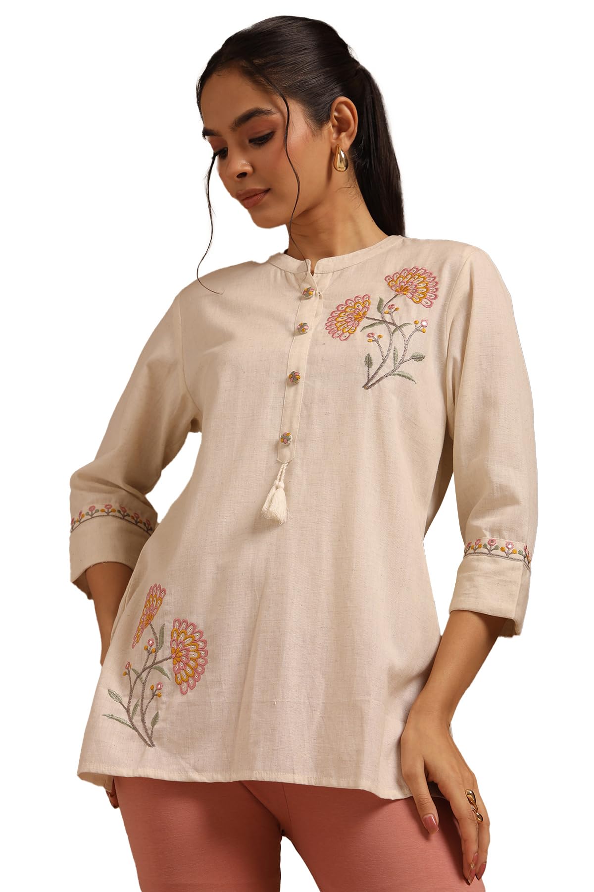 Soch Women Cotton Embroidered Shrug