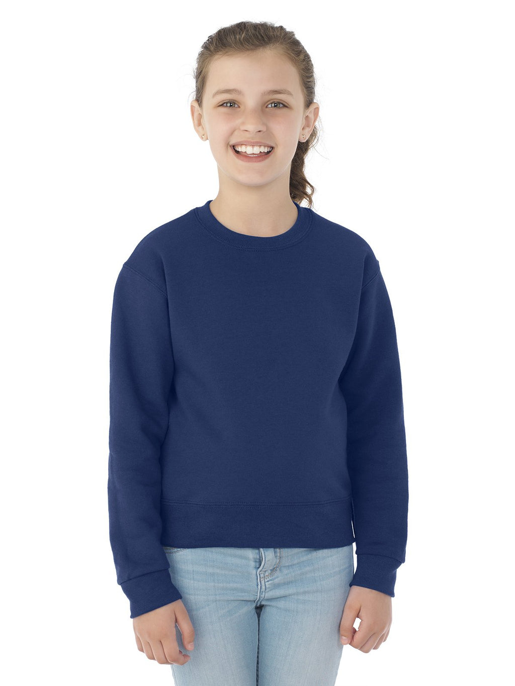 Youth NuBlend Fleece crew - BLAcK - S(D0102HI3YAV)