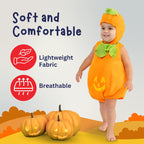 Dress Up America Baby Pumpkin Costume - Adorable Halloween Jack-O-Lantern Costume For Toddlers