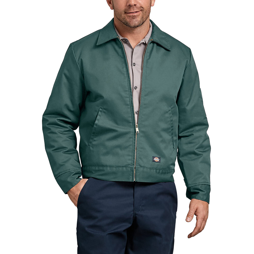 Dickies Men's Insulated Eisenhower Front-Zip Jacket,Lincoln Green,Large/Regular,Lincoln Green,Large/Regular