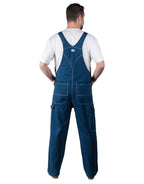 Liberty mens Stonewashed Denim Bib overalls and coveralls workwear apparel, Stonewashed Blue (Sw9), 36W x 32L US