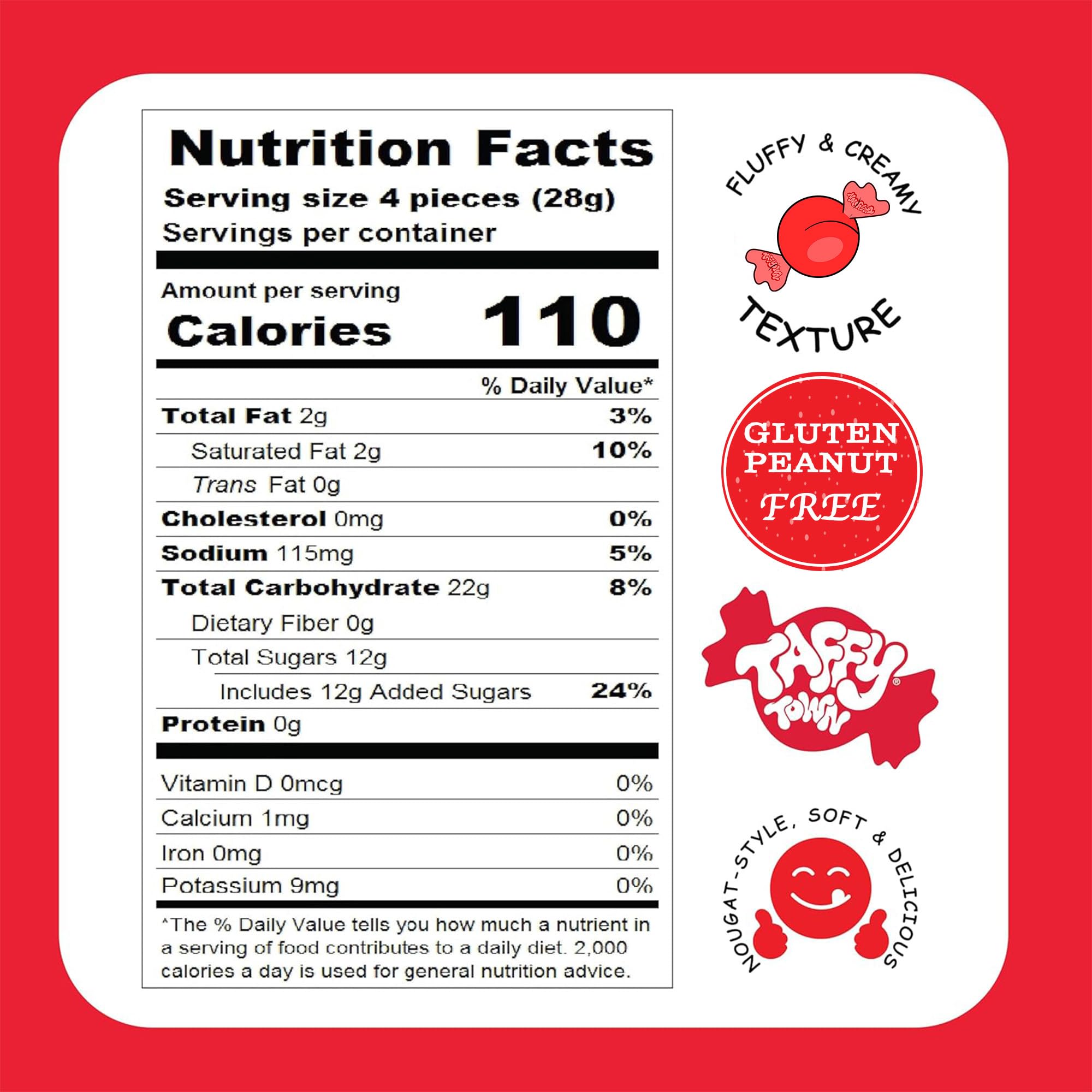 Taffy Town Saltwater Taffy, Banana Split, 25Lb