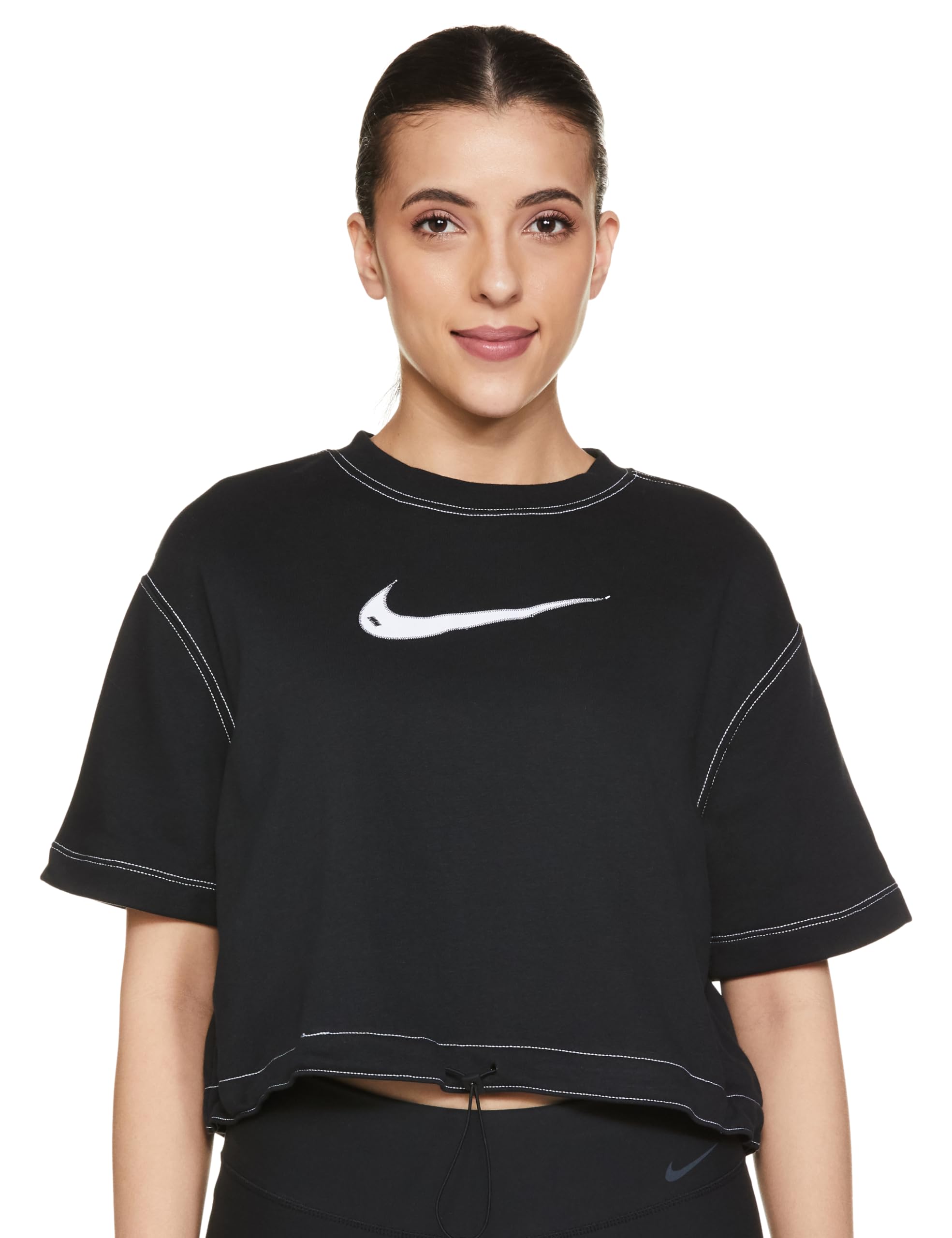 Nike Nsw Swsh Flc Ss Crop Top Women Active Sweatshirts