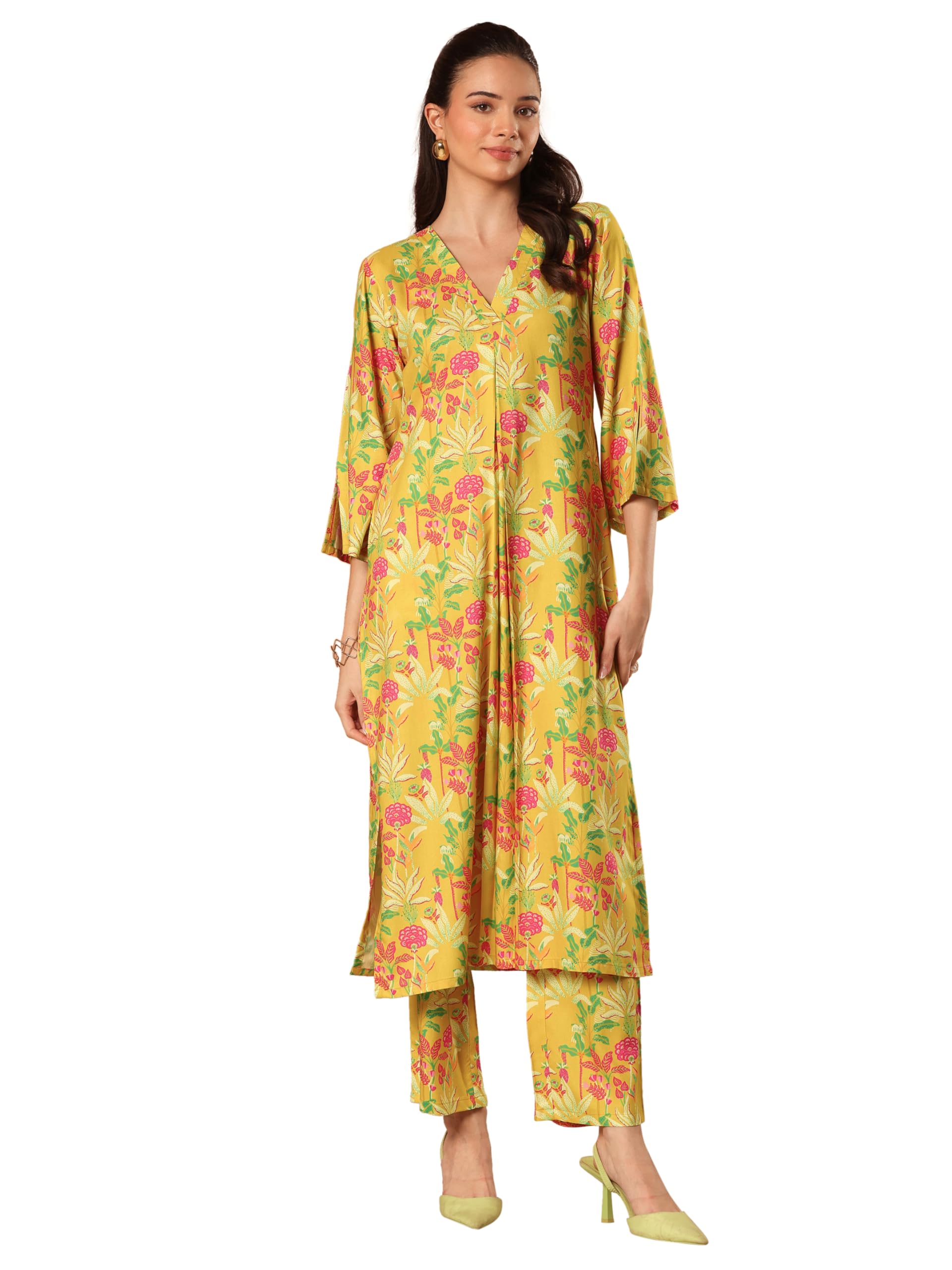 Gerua by Libas Printed Viscose Rayon Co-Ord Set
