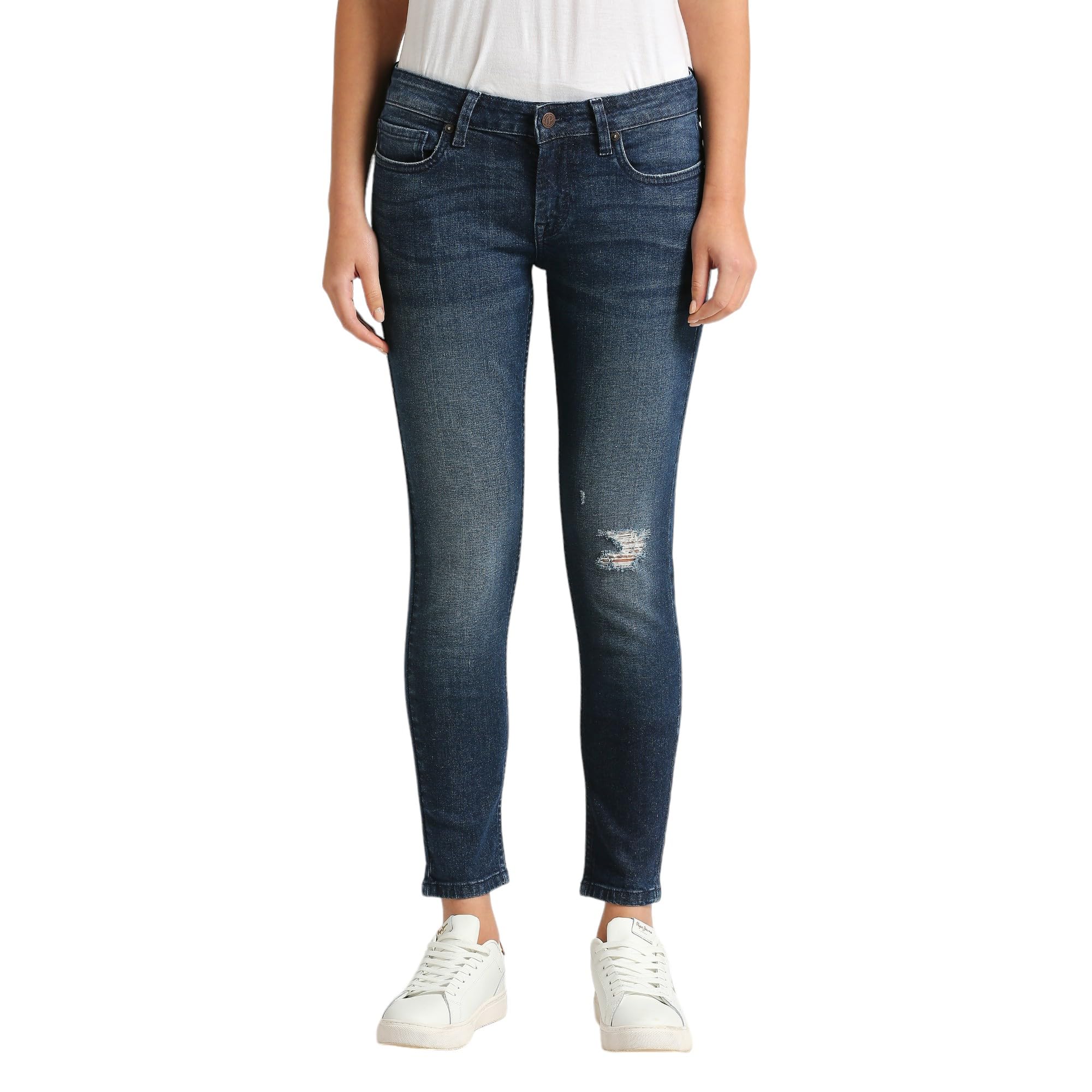 Pepe Jeans WomenS Skinny Jeans (Pl204790Q038_Dark Used Indigo Blue
