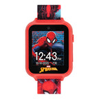 Accutime Marvel Spider-Man Red Educational Touchscreen Smart Watch Toy for Boys, Girls, Toddlers - Selfie Cam, Learning Games, A
