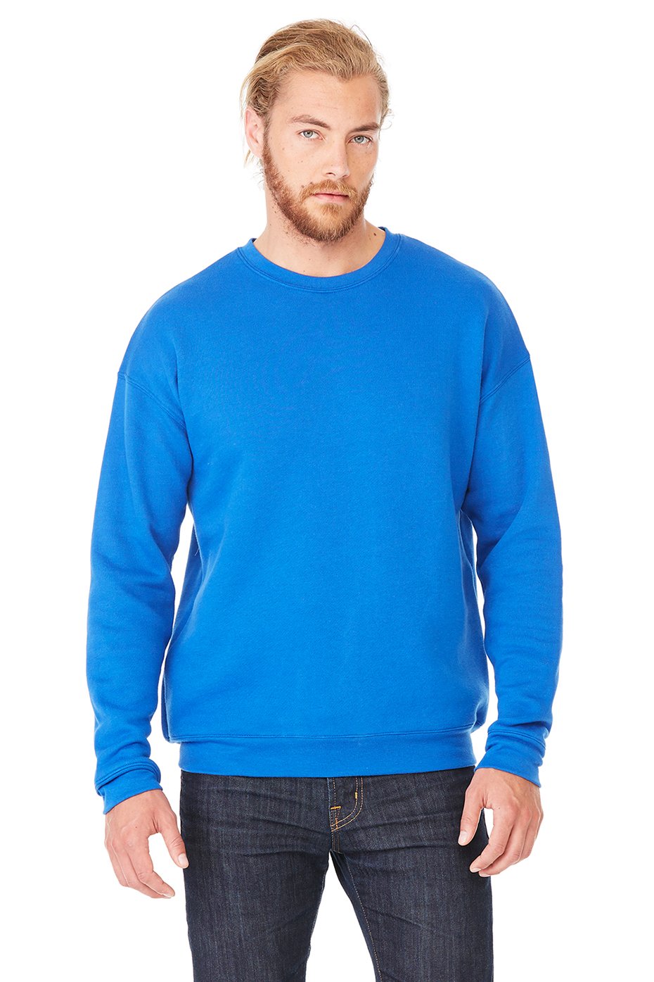 Unisex Drop Shoulder Fleece - WHITE - XS(D0102H7W9IT)