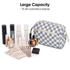 Narwey Large Women Makeup Bag Wide-open Make up Bag Travel Cosmetic Organizer Toiletry Bag for Cosmetics Toiletries Accessories